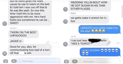 jackie leaked texts about marshall|Jackie’s Leaked Texts From ‘Love Is Blind’。